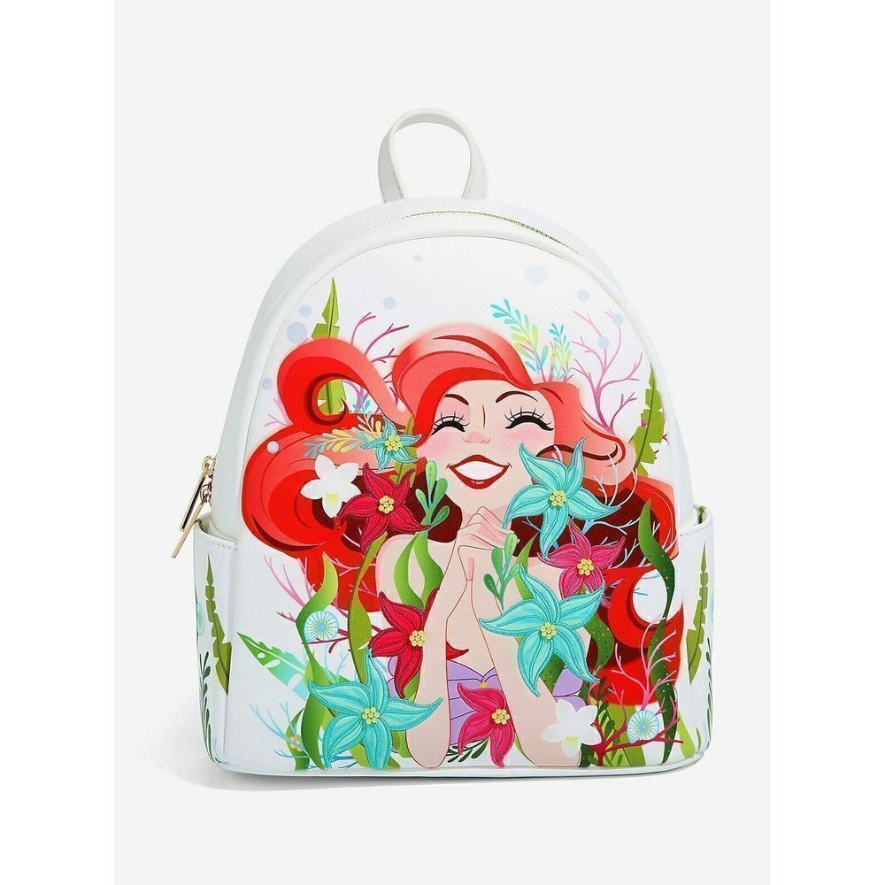 Danielle Nicole Disney The Little Mermaid Ariel Floral Mini Backpack